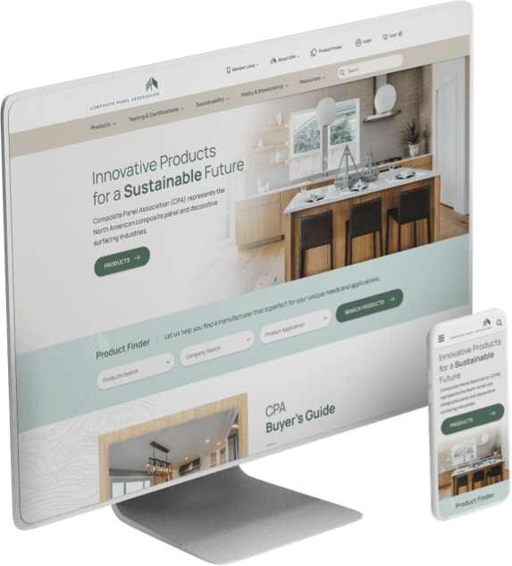 Composite Panel Association website design